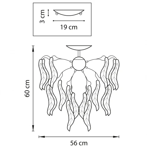 Потолочная люстра Lightstar Vetro Colore 793095