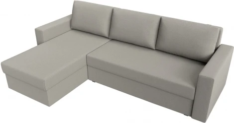 Диван угловой Траумберг Лайт левый угол (Бежевый/Рогожка) Лига Диванов арт.121137L