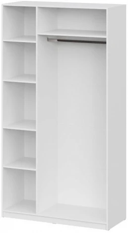 Шкаф Woodville Даиго трехстворчатый белый текстурный арт.593699