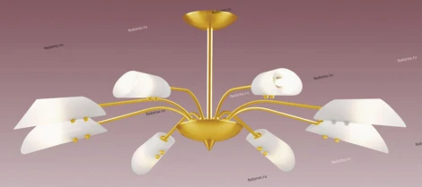 Потолочная люстра N-Light PX-0032 PX-0032/8A satin gold
