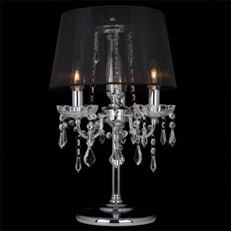 Интерьерная настольная лампа Eurosvet 2045 2045/3T хром/черный