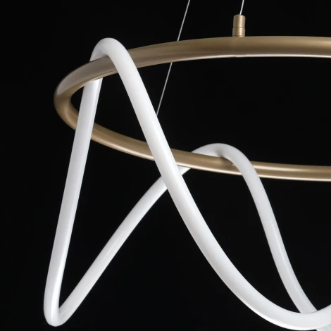 Подвесной светильник с гибким неоном DeMarkt Толедо 312013201 (LED, 220V, на тросе)