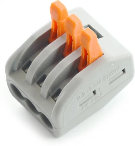 Клемма рычажковая 3-х проводная Stekker 32397