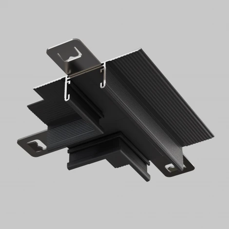 Т- образный коннектор встраиваемый, черный Maytoni Accessories for tracks Basity TRA172CT-12B