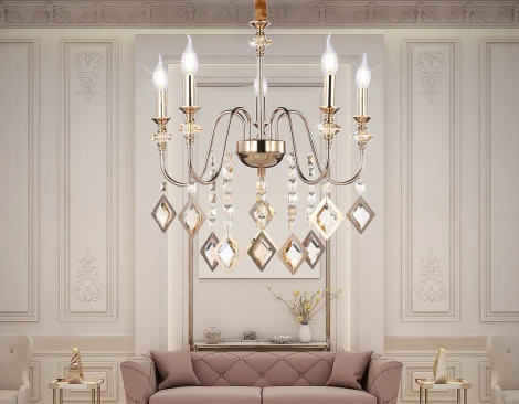 Подвесная люстра Ambrella TRADITIONAL TR4955 (220V, на цепи, свеча)