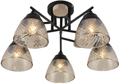 Потолочная люстра Seven Fires Aislin SF3375/5C-BK-WD-AM