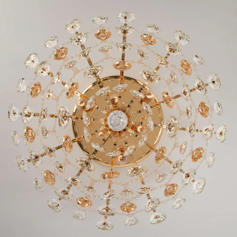 Потолочная люстра Eurosvet Crystal 10081/6 золото / прозрачный хрусталь