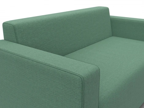 Диван прямой Лига-093 ВН (ДСП,Брус,Фанера,Рогожка/Зеленый) Лига Диванов 134957