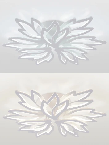 Потолочная люстра светодиодная с пультом ДУ 180W, белый, LED Natali Kovaltseva Rif LED LAMPS 81118/7C