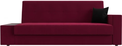 Диван-книжка Лига-020 стол слева (Бордовый,Черный/Микровельвет) Лига Диванов арт.118493L