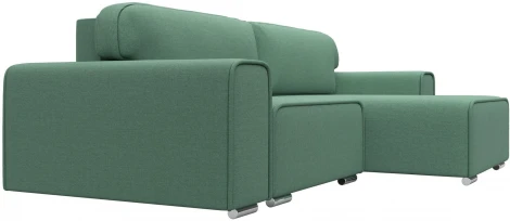 Диван угловой Лига-029 правый угол (Зеленый/Рогожка) Лига Диванов арт.121934