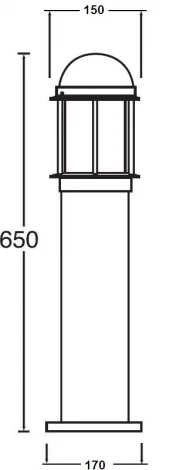 Наземный фонарь Oasis Light BRISBANE 67222-650 Bl