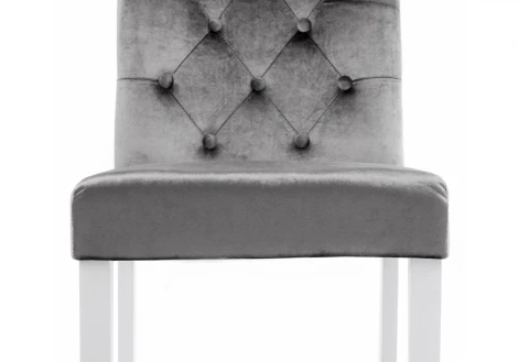 Обеденный стул Woodville Amelia white / fabric grey 11141