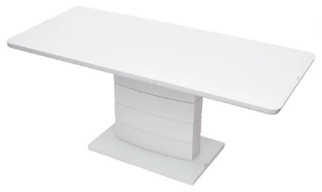 Стеклянный стол M-City ALTA 120 WHITE / супер белое глянцевое стекло