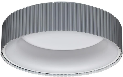 Потолочный светильник круглый Sonex Sharmel 7713/56L металл/акрил/белый/серый LED 56Вт 3000-6500К D460 IP20 пульт ДУ (220V, круглые)