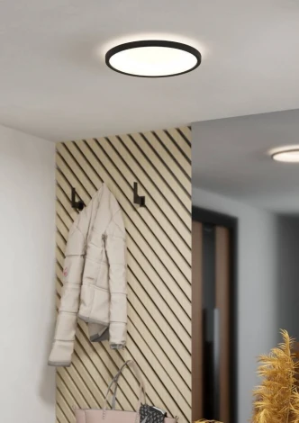 Потолочный светодиодный светильник Eglo Minerario 901572 16,4W(LED) IP54, 3000K, 2500lm, пластик, черн