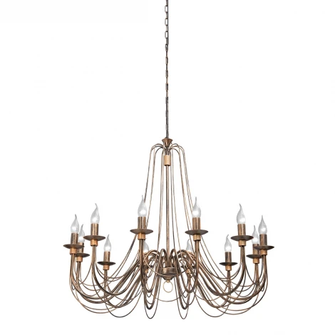 Подвесная люстра Vitaluce V1044-7/12 (220V, ковка, на цепи, свеча)