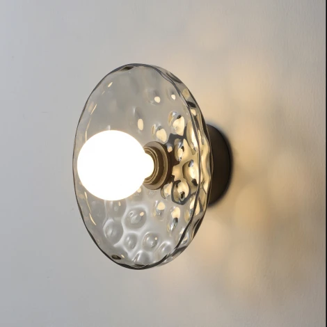 Настенный светильник Crystal Lux PEARL AP1 SMOKE (220V, круглые)