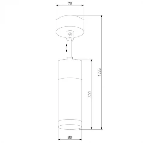 Подвесной светильник Eurosvet Double Topper 50135/1 LED хром/черный жемчуг (220V, на проводе)