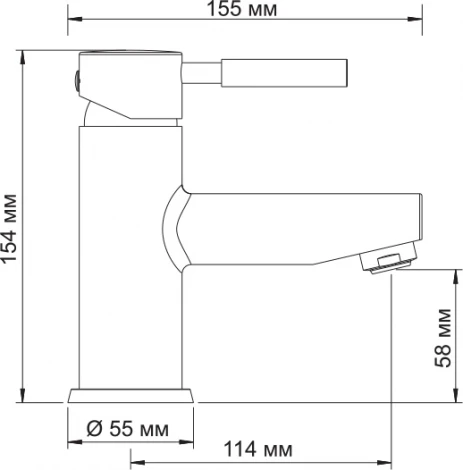 Смеситель Wasserkraft Main 4103 для раковины