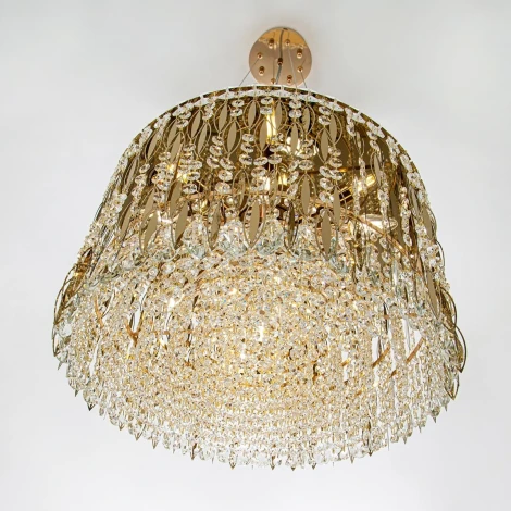 Подвесная люстра хрустальная Modelux MODELUX ML.315.9 GD