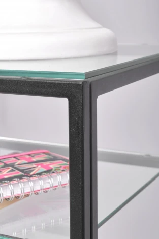 Консольный стол AllConsoles 1041-CB clear черный муар