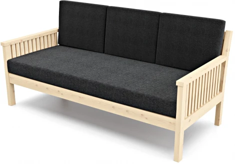 Диван Arsko Норман Б сосна графитовая рогожка