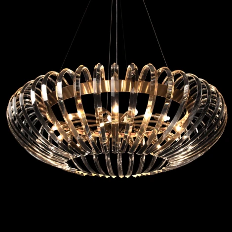 Подвесная люстра Loft It Dakota 10300/800 French gold (220V, хрусталь, на тросе)