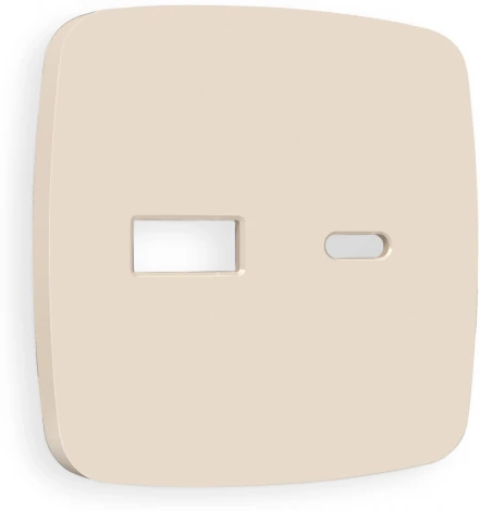 Лицевая панель Ambrella Volt OMEGA (Бежевый матовый) для розетки 2USB A+C QUANT OP3310