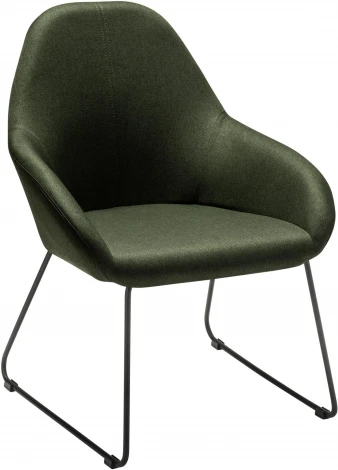 Кресло Kent темно-зеленый/Линк R-Home арт.410119123h_ТмЗел_черн_линк