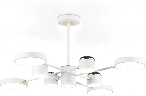 Потолочная люстра светодиодная на штанге с регулировкой цветовой температуры Ambrella COMFORT FL51627