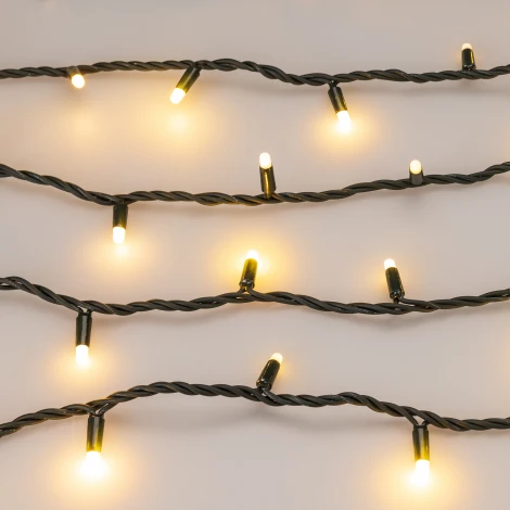 Светодиодная гирлянда ARD-STRING-PRO-1000-GREEN-100LED-MILK-PULSE Warm (230V, 7W) (IP65)