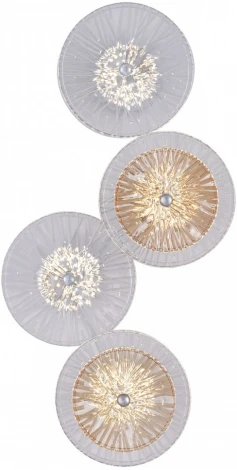 Бра светодиодное Arte Milano AM-1252B 4.1252B.D250.H500.LED Ni (220V, круглые)