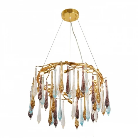 Подвесной светильник Arte Milano 500.D800.H350.G9.10 G (220V, подвески, на тросе, ветки)