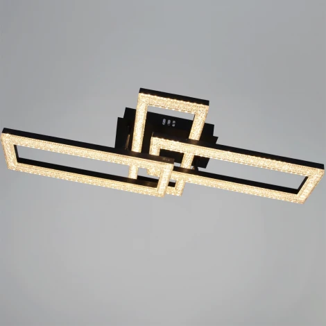 Потолочная люстра светодиодная на штанге с регулировкой цветовой температуры, яркости и ночным режимом Reluce 89560-0.3-03A BK