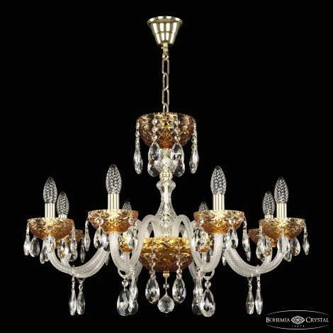 Подвесная люстра Bohemia 5417 5417/8/240 G Amber/M-1F