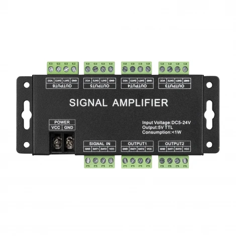 Усилитель сигнала LN-SPI-6CH (5-24V) (IP20 Металл) 033094 Arlight