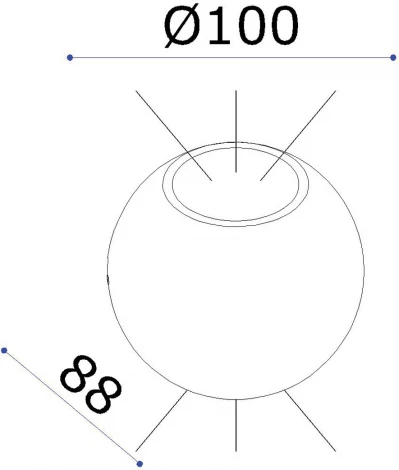 Архитектурная подсветка Donolux Lumin DL18442/12 Black GR Dim (LED, 220V, шар, IP54)