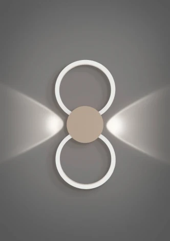 Настенный светильник светодиодный алюминий, песочный, белый, Eglo Venticello 1 902127