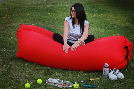 Надувной лежак Dreambag AirPuf Красный 5901100