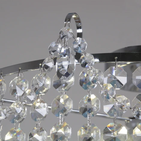 Потолочная люстра хрустальная на штанге Reluce 90192-0.3-08 CR (220V)