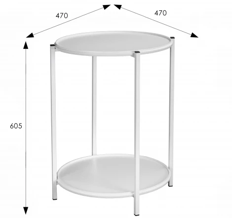 Стол журнальный BeautyStyle 21 белый/белый от фабрики Mebelik