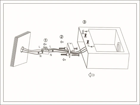 Настенный светильник DesignLed FRAME GW-8110-10-BL-NW