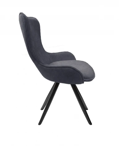 Стул DikLine 333 поворотный TW11 серый, ножки черные 00-00084731