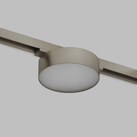 Трековый светильник для магнитного шинопровода Denkirs Shine Flow DK5762-DN 48V 8W темный никель (LED, круглые)
