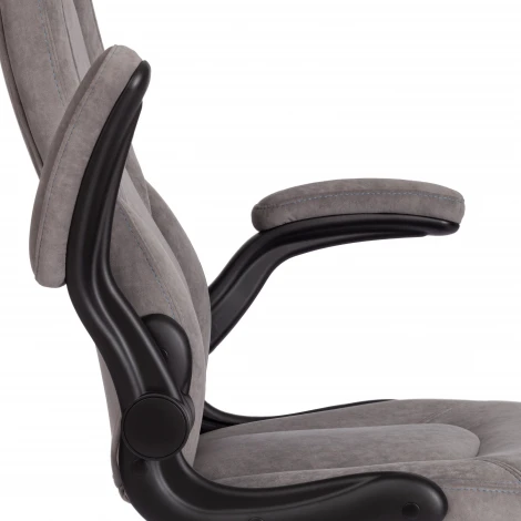 Компьютерное кресло игровое Tetchair BAZUKA (Флок/Серый)