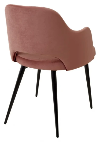Стул M-City FANTINE-LA РОЗОВЫЙ #15, велюр / черный каркас