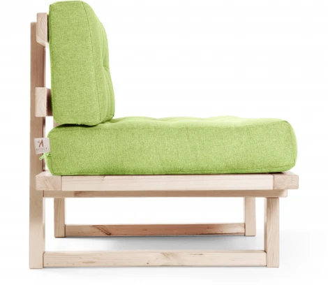 Кушетка Arsko Торн-М беленый дуб зеленая рогожка