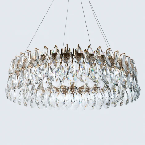 Подвесная люстра светодиодная хрустальная с регулировкой цветовой температуры Modelux MODELUX ML.6901.800P GD