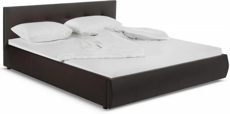 Кровать Woodville Афродита 180 х 200 см с ПМ эко кожа коричневая